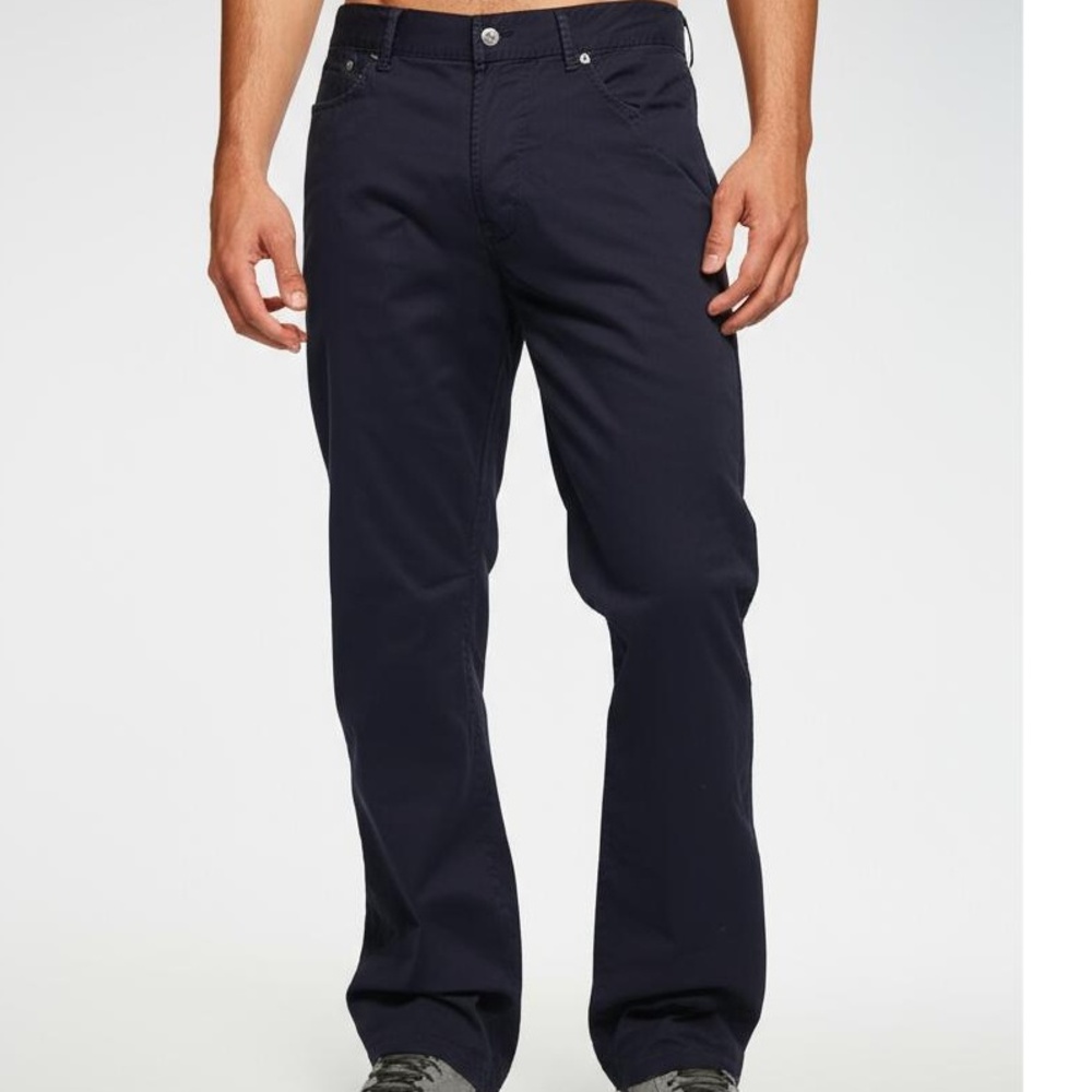 LINCS Casual Pants Mens Size 36x30 Dark Blue Chino Cotton Blend Versatile